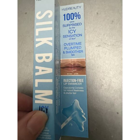 HUDA BEAUTY Silk Balm ICY Cooling Limp Plumper Cryo Frost 3 ml .10 fl oz New - Picture 5 of 10